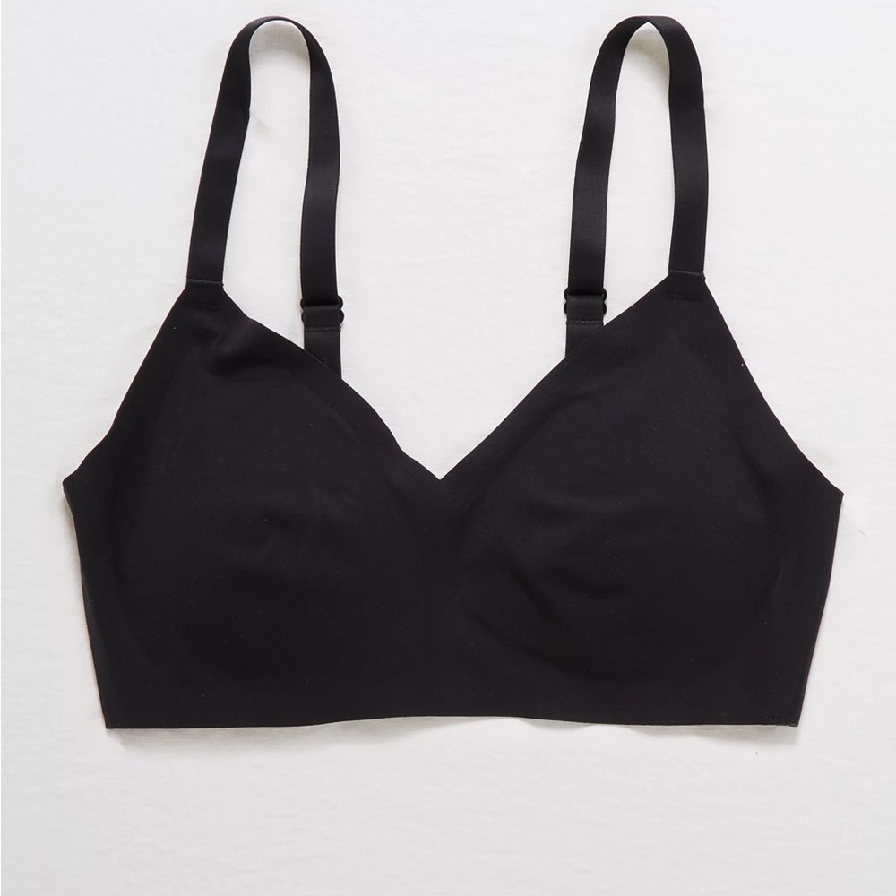 AERIE SMOOTHEZ PADDED BRALETTE 38D, 38DD, 38 E BLACK NWT
